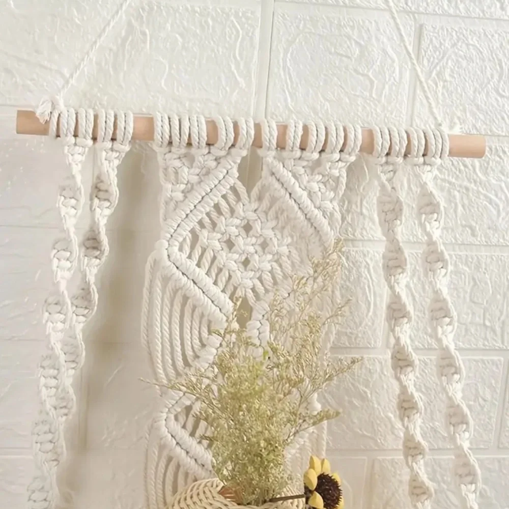 NWT Detailed Handmade Bohemian Macramé Shelf for Wall Hanging!